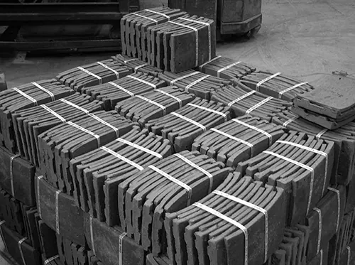 Fired tiles sorted for quality and colour